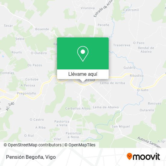 Mapa Pensión Begoña