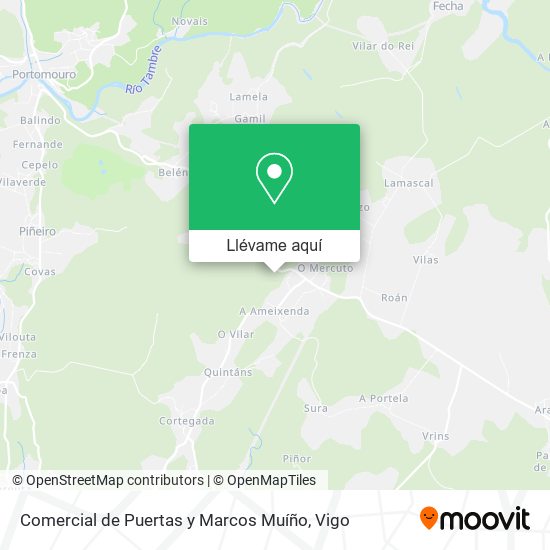 Mapa Comercial de Puertas y Marcos Muíño