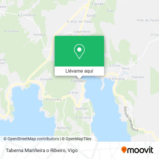 Mapa Taberna Mariñeira o Ribeiro