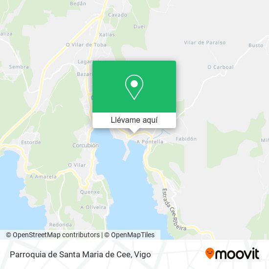 Mapa Parroquia de Santa Maria de Cee