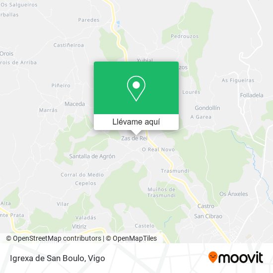 Mapa Igrexa de San Boulo