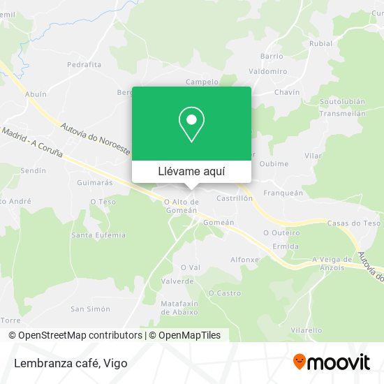 Mapa Lembranza café