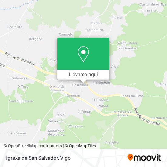 Mapa Igrexa de San Salvador