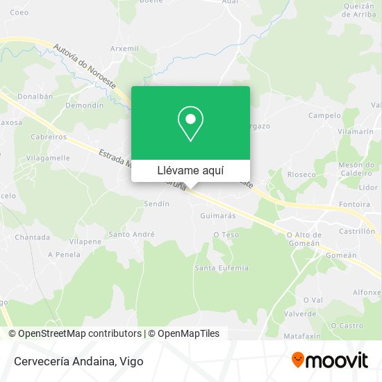 Mapa Cervecería Andaina