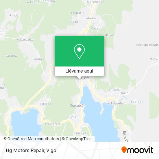 Mapa Hg Motors Repair