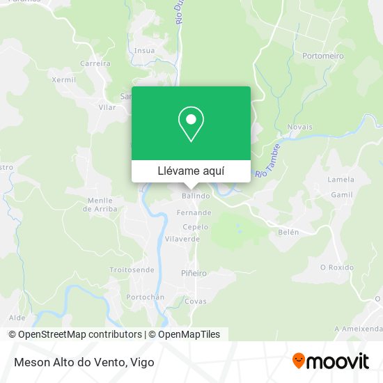 Mapa Meson Alto do Vento