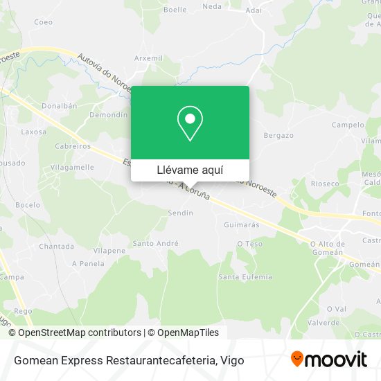 Mapa Gomean Express Restaurantecafeteria