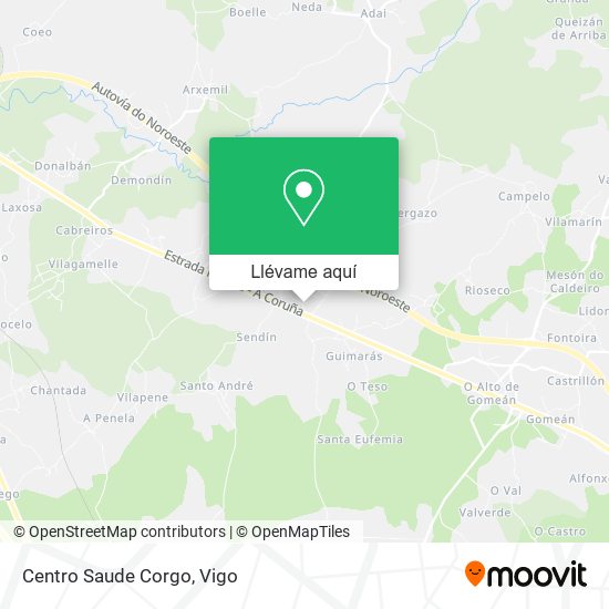 Mapa Centro Saude Corgo