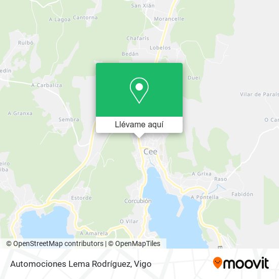Mapa Automociones Lema Rodríguez
