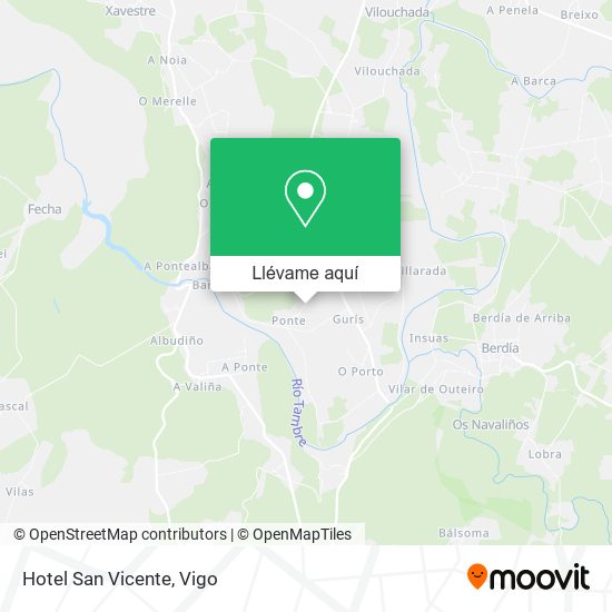 Mapa Hotel San Vicente