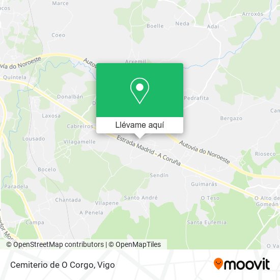Mapa Cemiterio de O Corgo