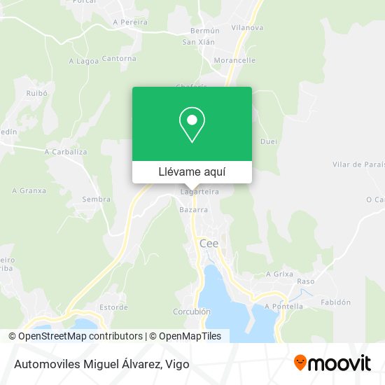 Mapa Automoviles Miguel Álvarez
