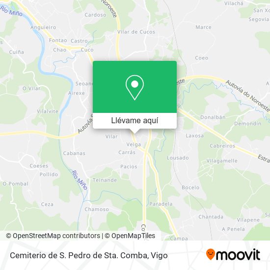 Mapa Cemiterio de S. Pedro de Sta. Comba