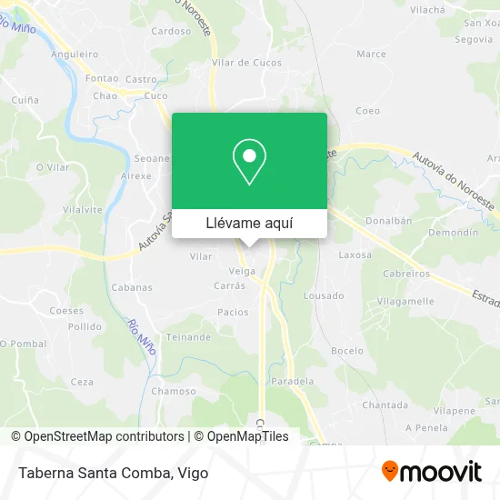 Mapa Taberna Santa Comba