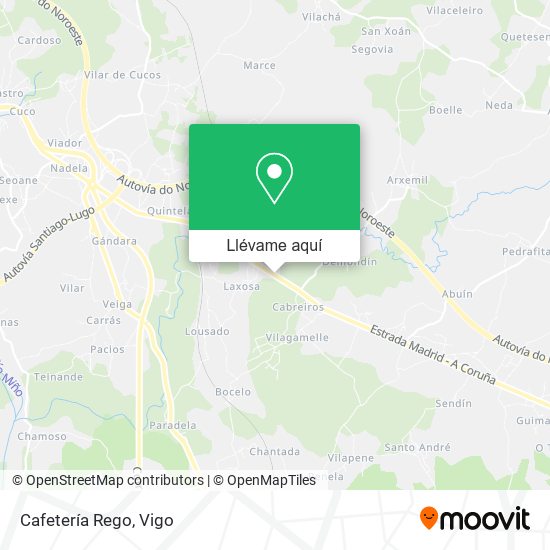 Mapa Cafetería Rego