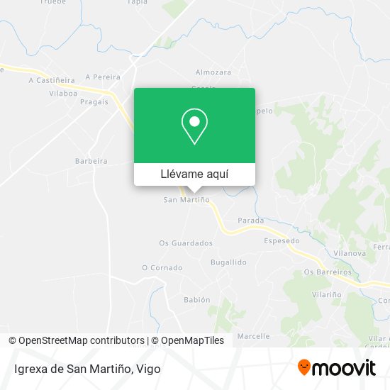 Mapa Igrexa de San Martiño