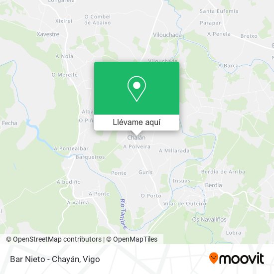 Mapa Bar Nieto - Chayán