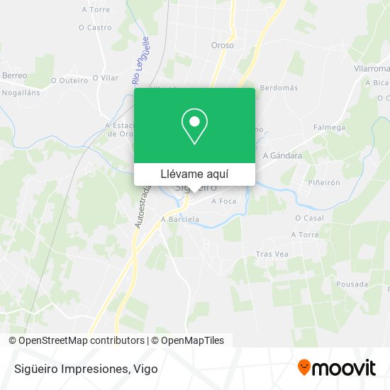 Mapa Sigüeiro Impresiones