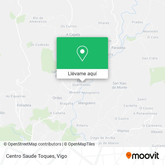 Mapa Centro Saude Toques