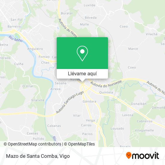 Mapa Mazo de Santa Comba