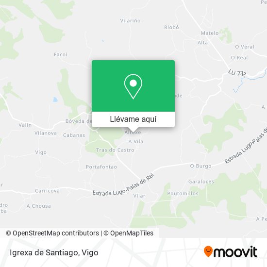 Mapa Igrexa de Santiago