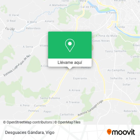 Mapa Desguaces Gándara