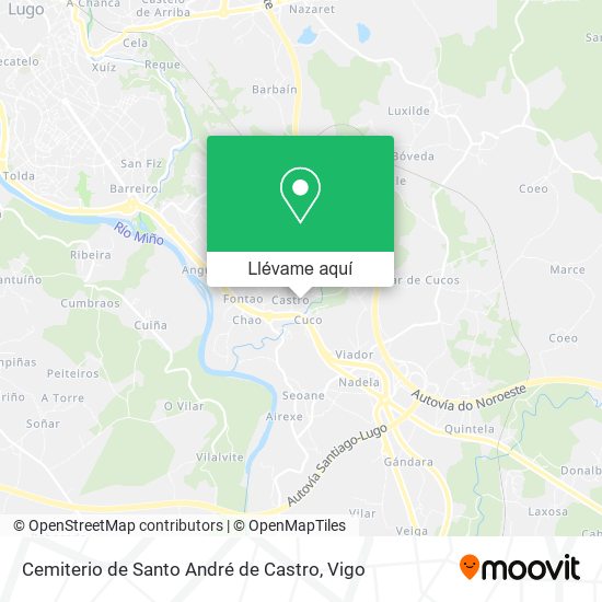 Mapa Cemiterio de Santo André de Castro