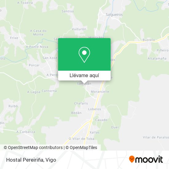 Mapa Hostal Pereiriña