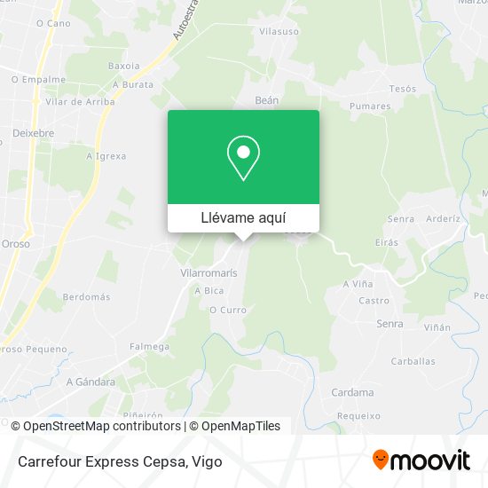 Mapa Carrefour Express Cepsa