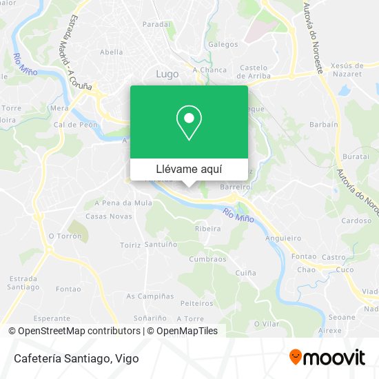 Mapa Cafetería Santiago