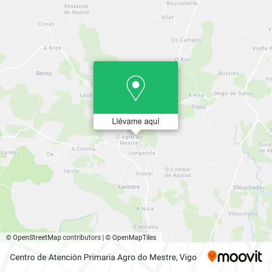 Mapa Centro de Atención Primaria Agro do Mestre