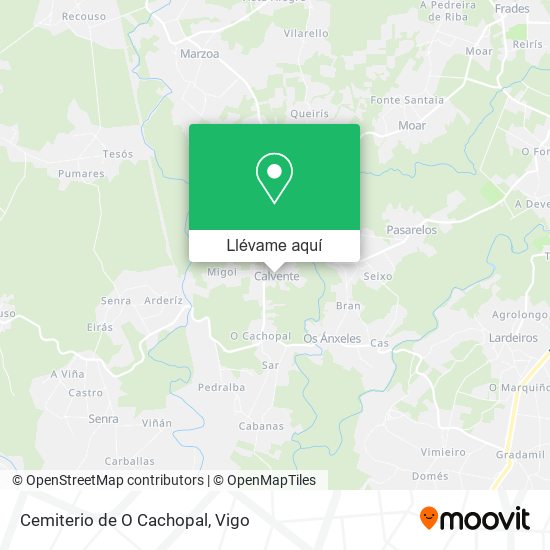 Mapa Cemiterio de O Cachopal