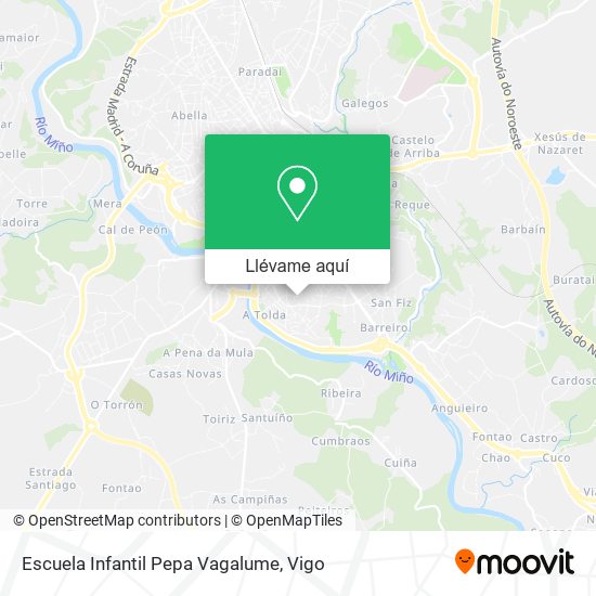 Mapa Escuela Infantil Pepa Vagalume