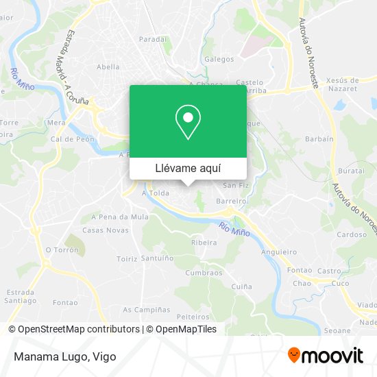 Mapa Manama Lugo