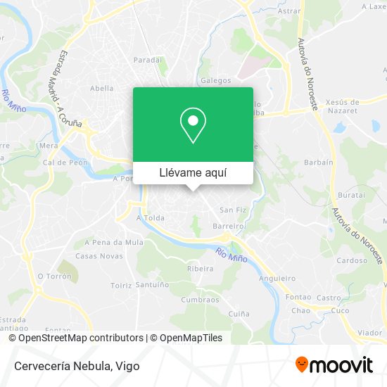 Mapa Cervecería Nebula