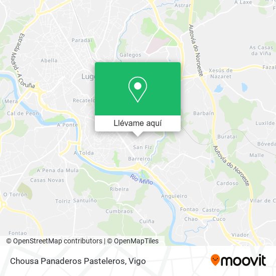 Mapa Chousa Panaderos Pasteleros
