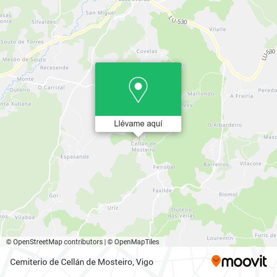 Mapa Cemiterio de Cellán de Mosteiro