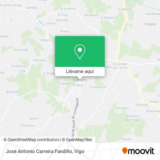 Mapa José Antonio Carreira Fandiño