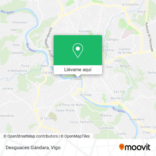 Mapa Desguaces Gándara