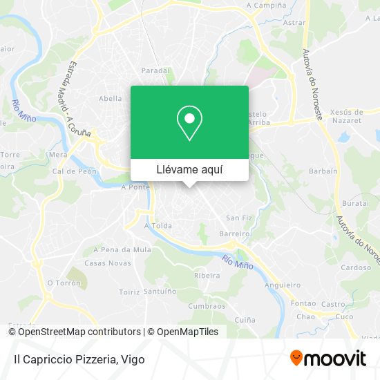 Mapa Il Capriccio Pizzeria