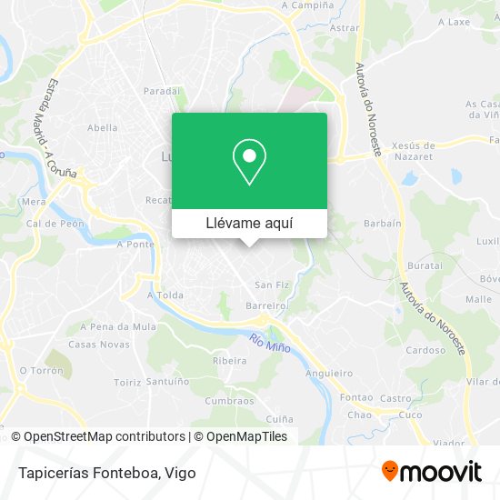 Mapa Tapicerías Fonteboa