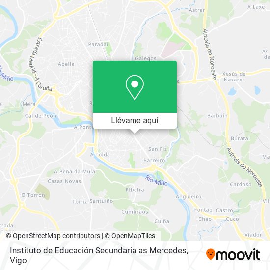 Mapa Instituto de Educación Secundaria as Mercedes