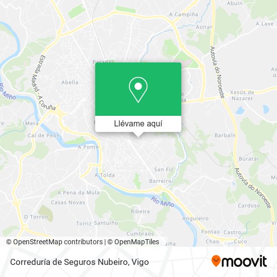 Mapa Correduría de Seguros Nubeiro
