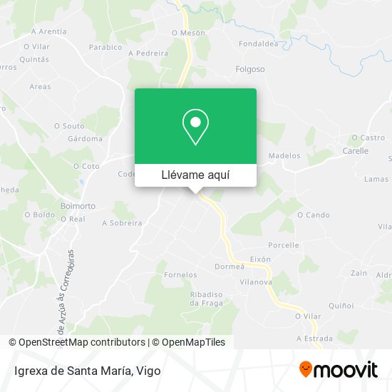 Mapa Igrexa de Santa María