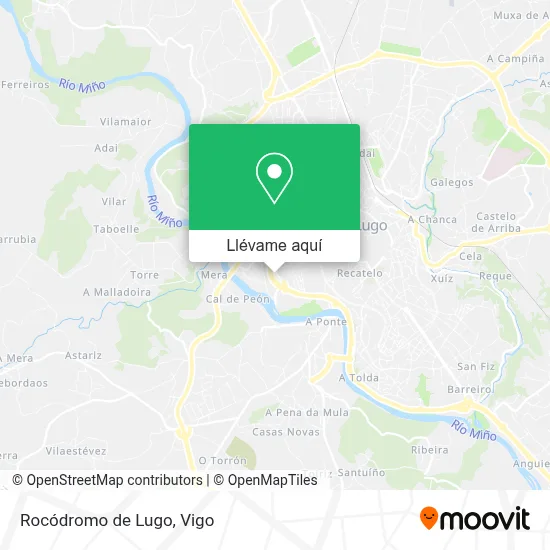 Mapa Rocódromo de Lugo
