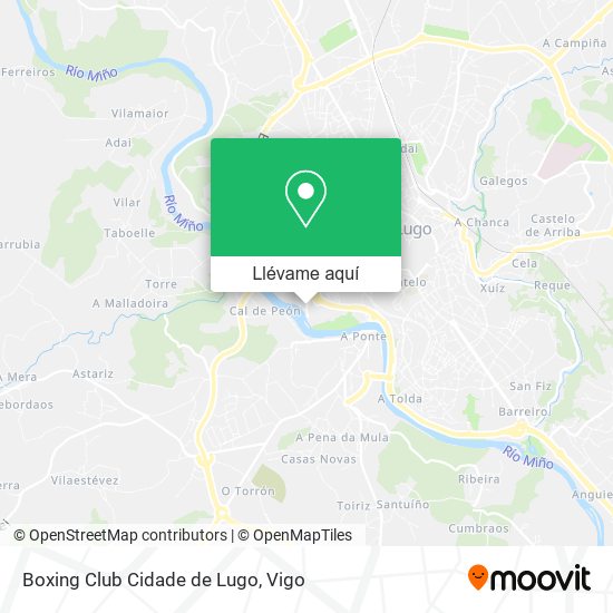 Mapa Boxing Club Cidade de Lugo