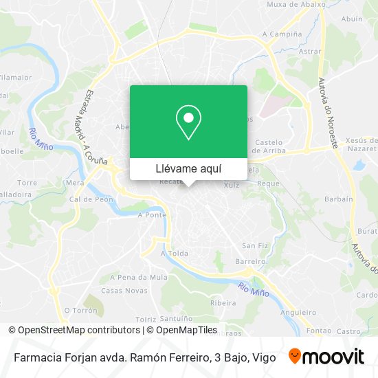 Mapa Farmacia Forjan avda. Ramón Ferreiro, 3 Bajo