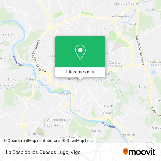 Mapa La Casa de los Quesos Lugo