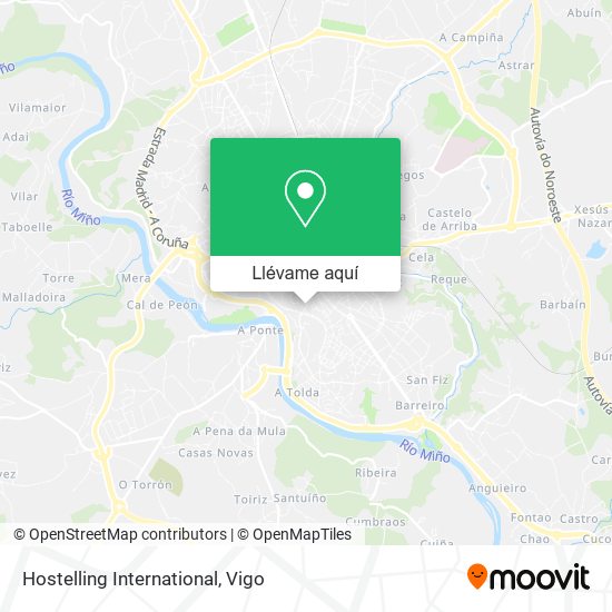 Mapa Hostelling International
