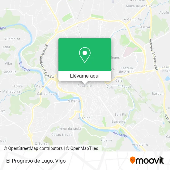Mapa El Progreso de Lugo